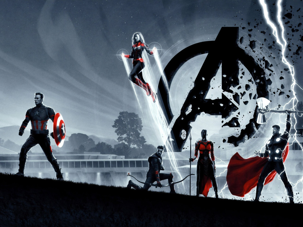 Avengers: Endgame poster wallpaper 1024x768