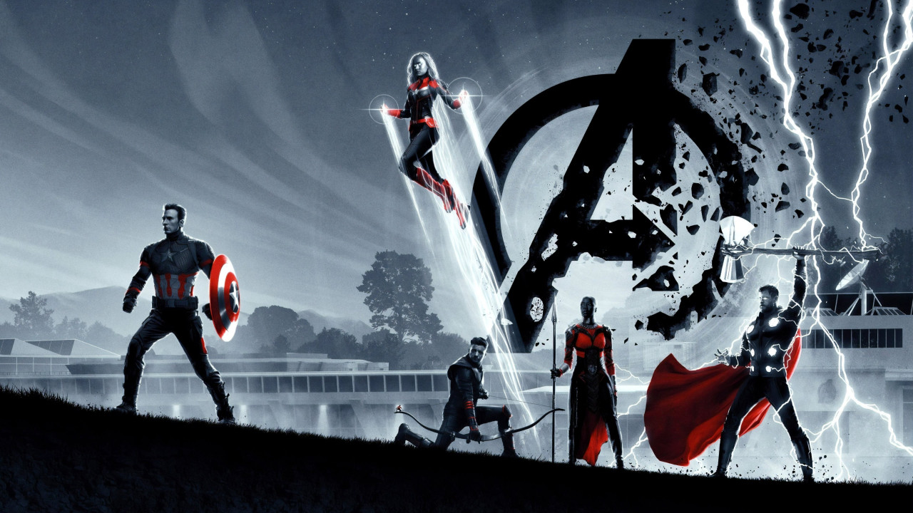Avengers: Endgame poster wallpaper 1280x720