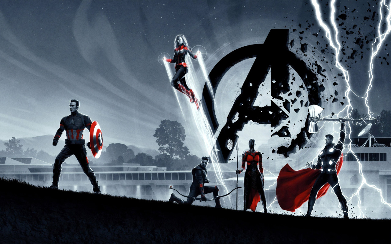 Avengers: Endgame poster wallpaper 1280x800