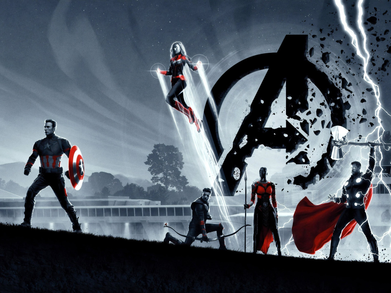 Avengers: Endgame poster wallpaper 1280x960