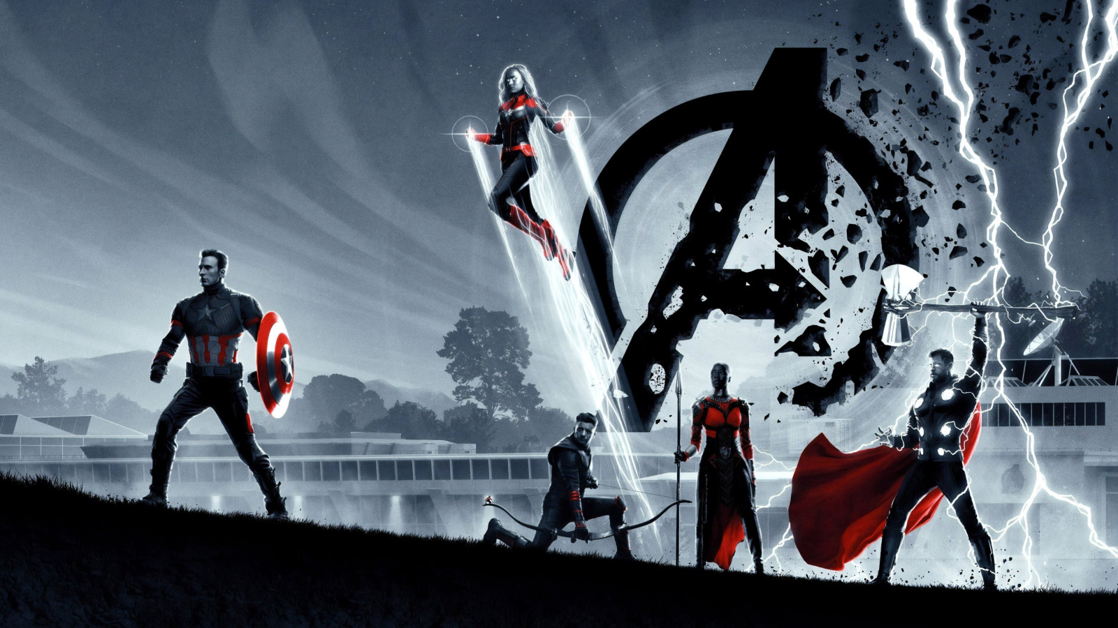 Avengers: Endgame poster wallpaper 1600x900