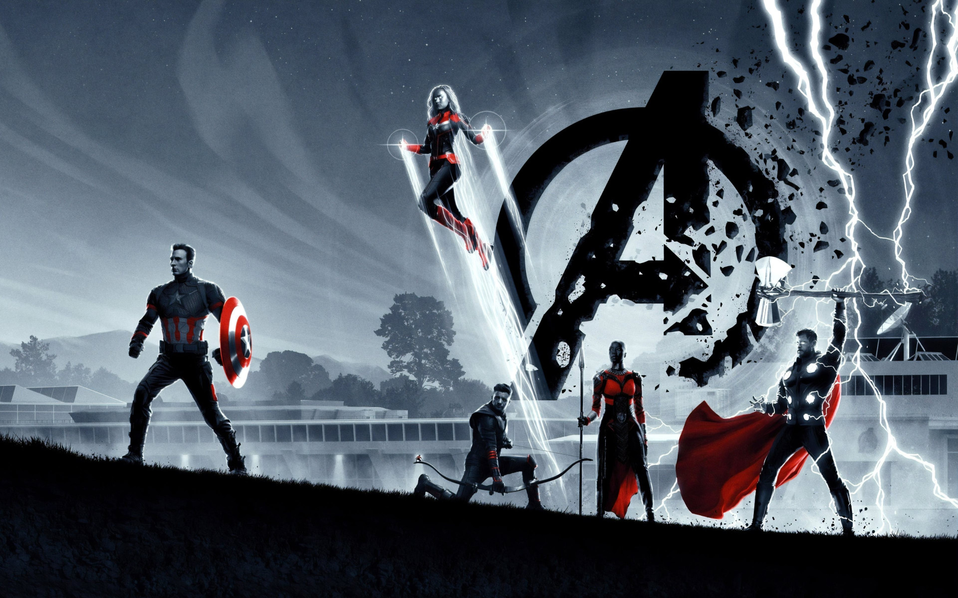 Avengers: Endgame poster wallpaper 1920x1200