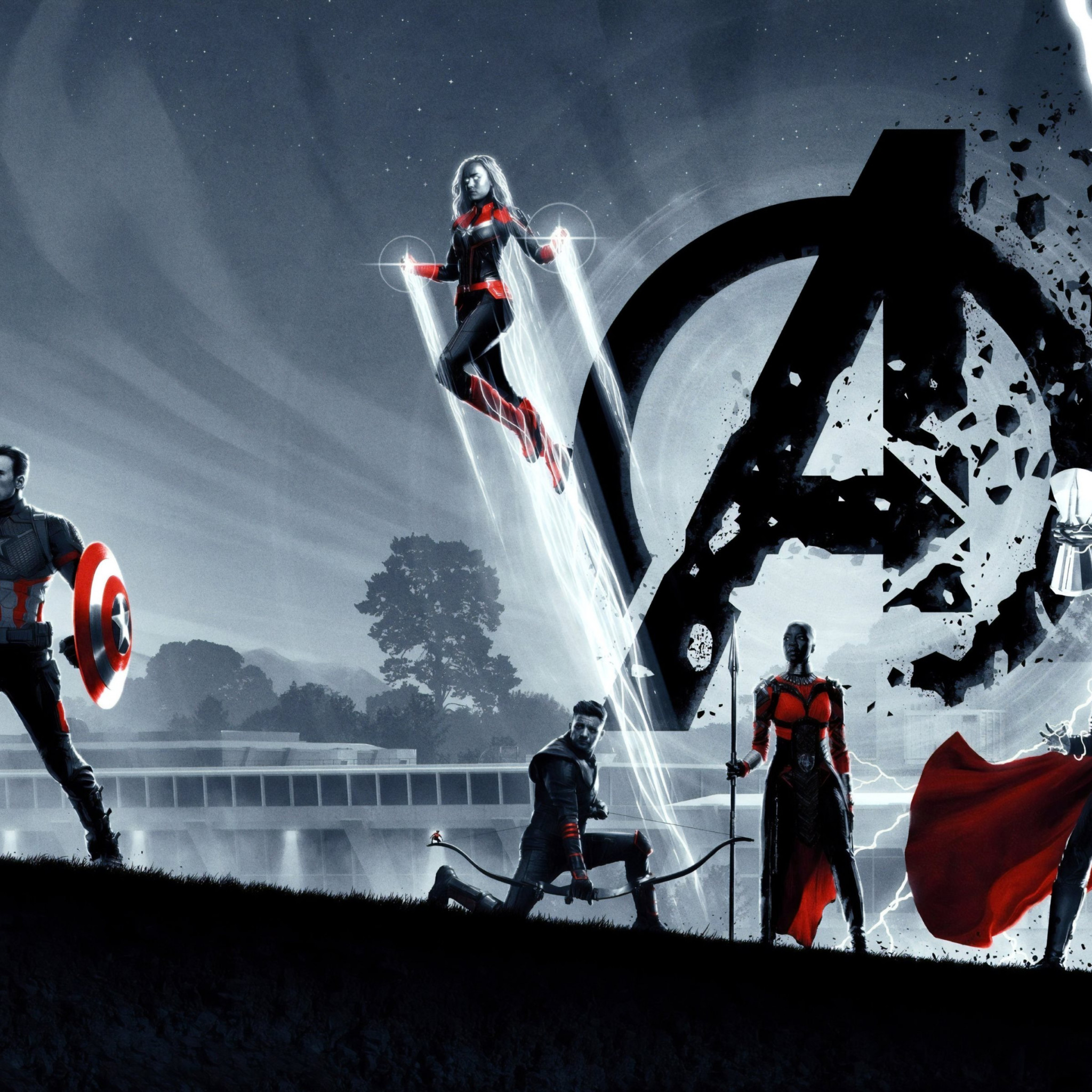 Avengers: Endgame poster wallpaper 2048x2048