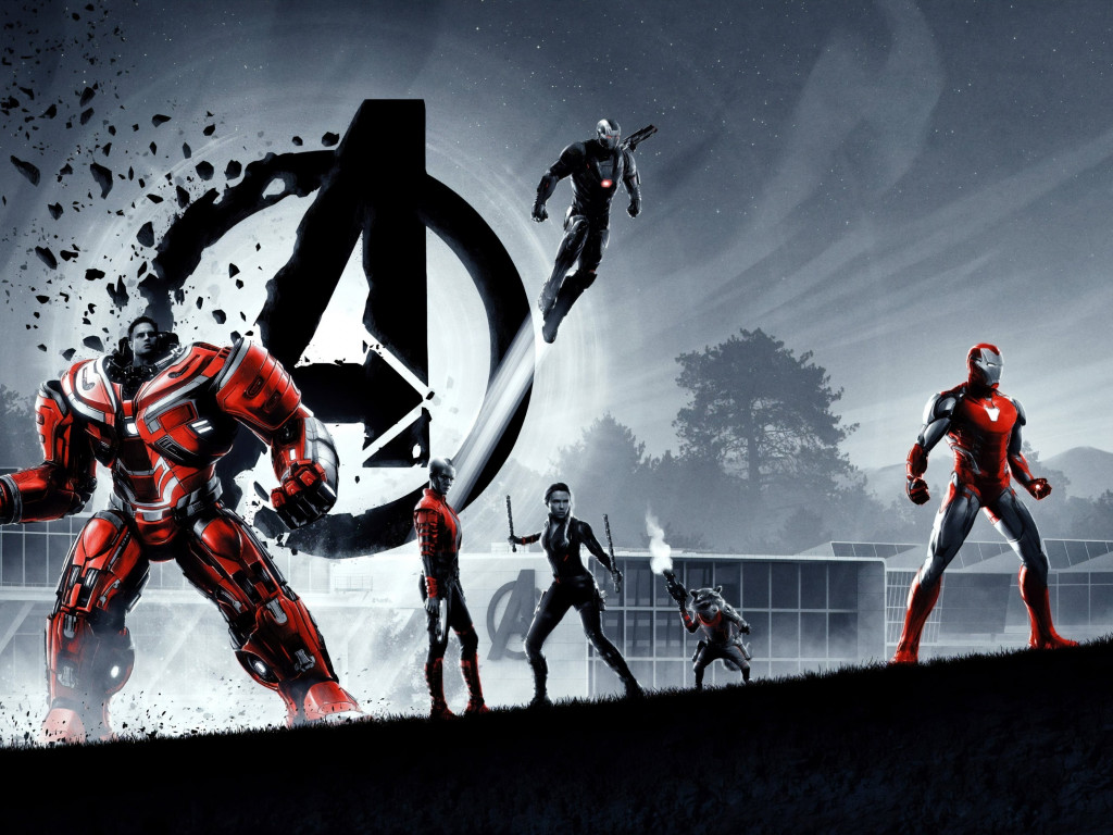 Avengers: Endgame superheroes wallpaper 1024x768