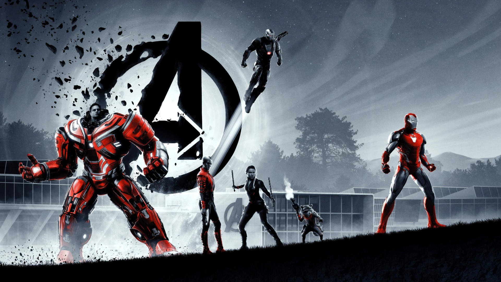 Avengers: Endgame superheroes wallpaper 1920x1080