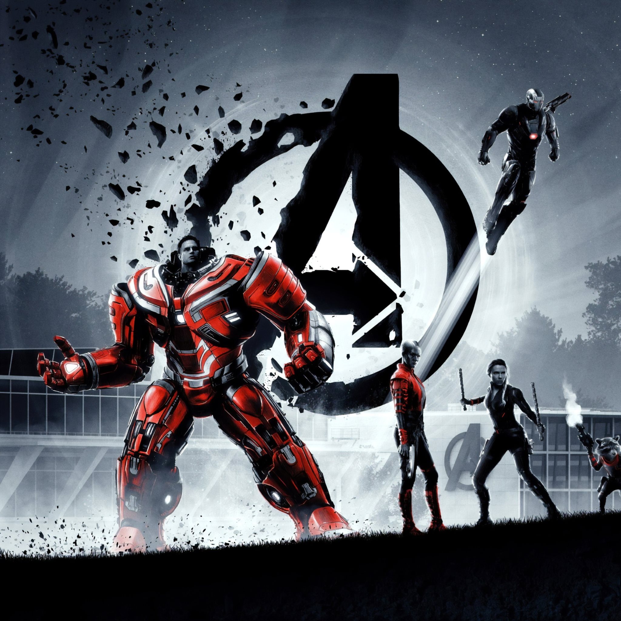 Avengers: Endgame superheroes wallpaper 2048x2048