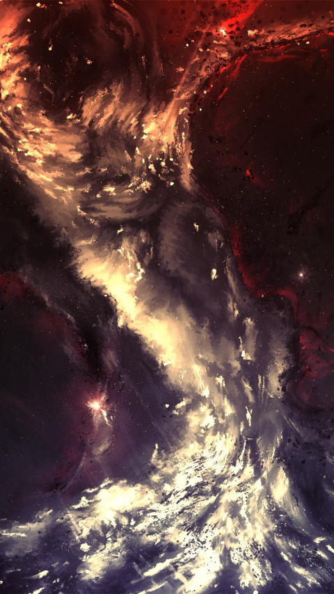 Lava Lamp Nebulae wallpaper 480x854