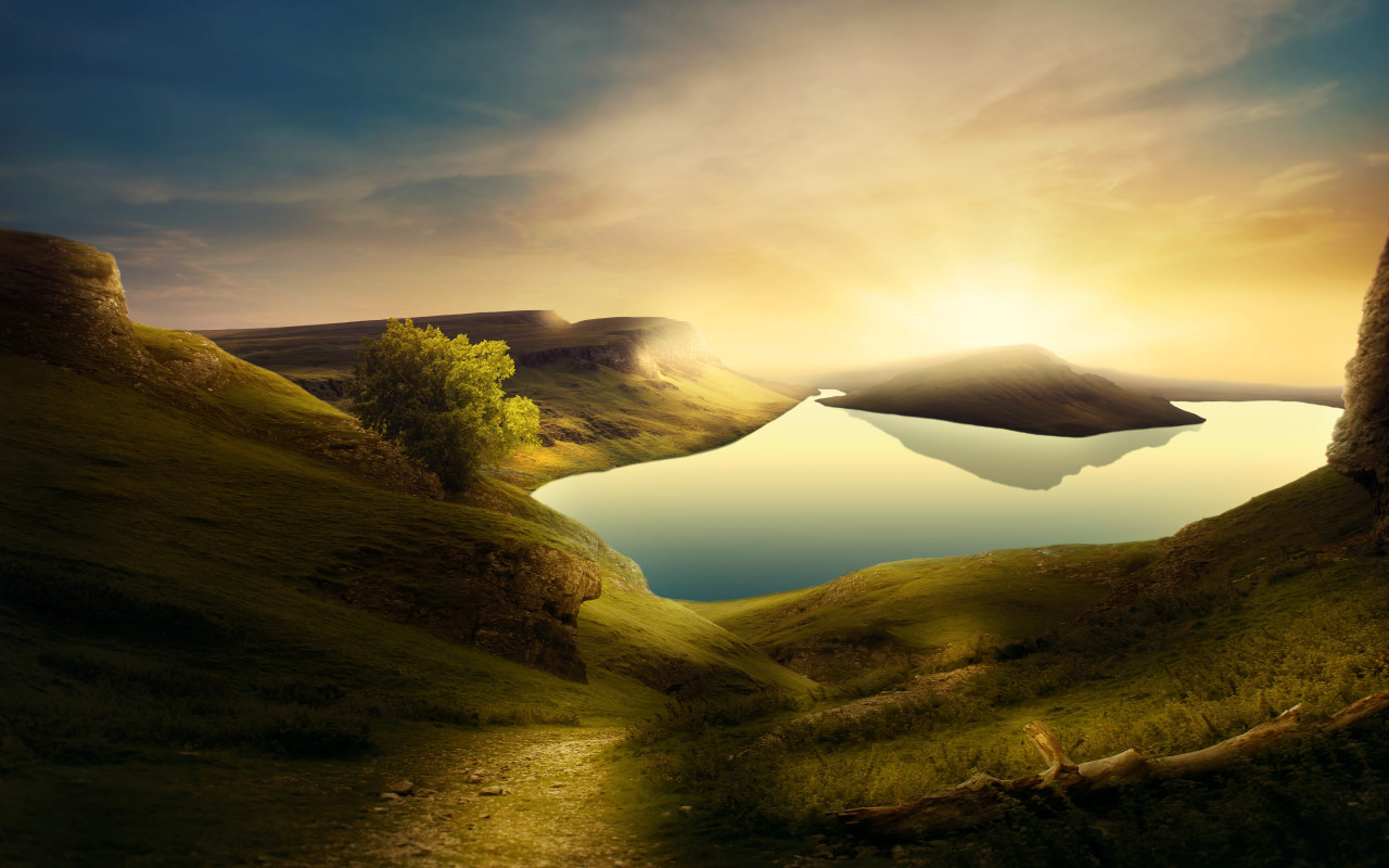 Dreamland landscape wallpaper 1280x800