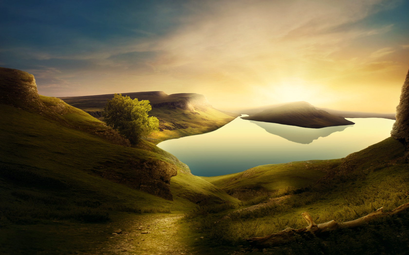 Dreamland landscape wallpaper 1680x1050