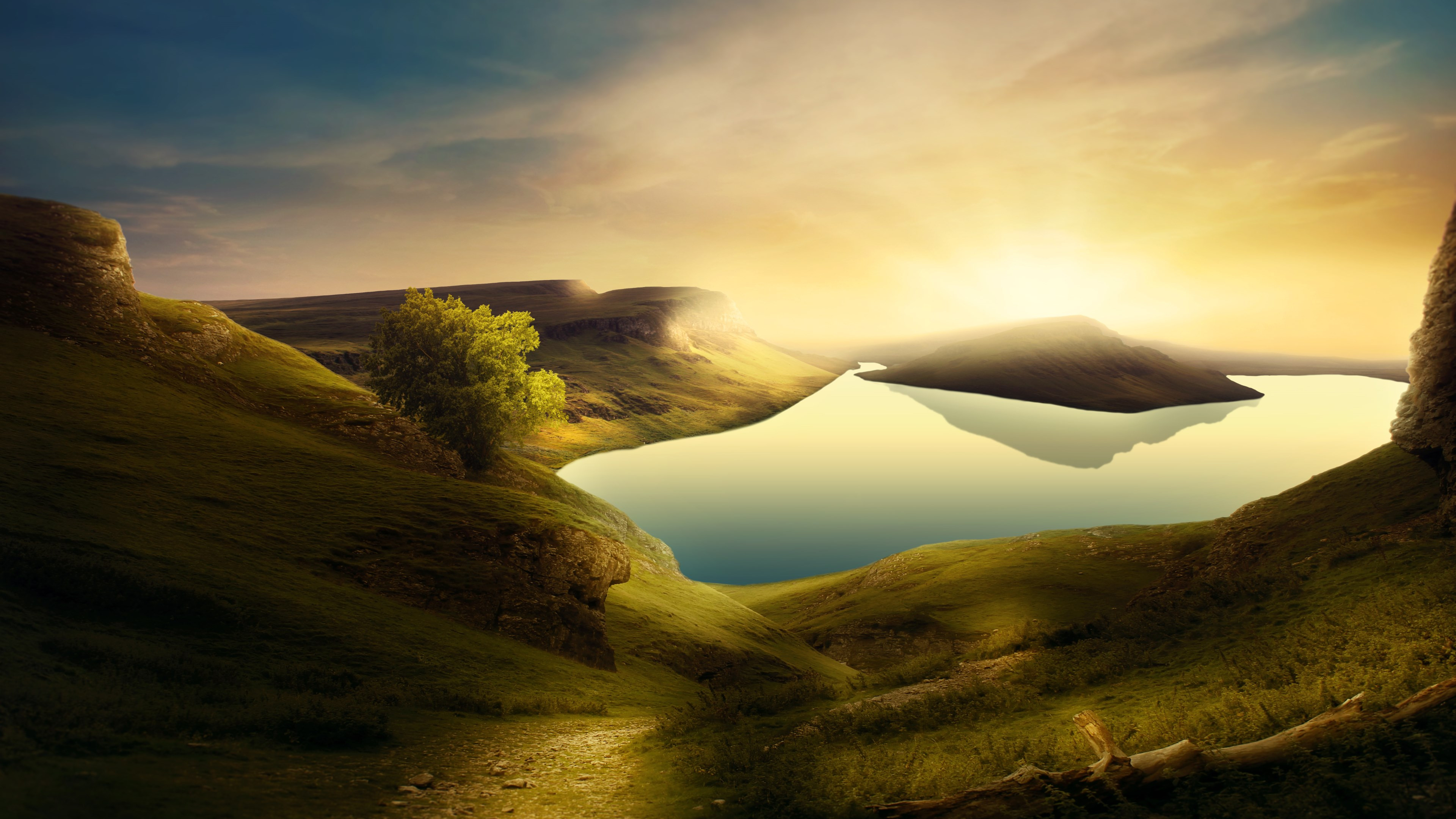 Dreamland landscape wallpaper 3840x2160