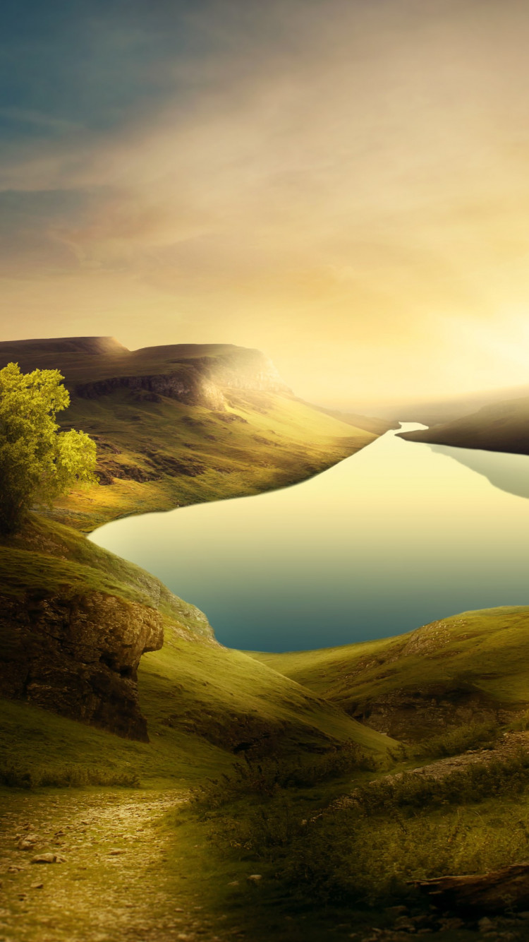 Dreamland landscape wallpaper 750x1334