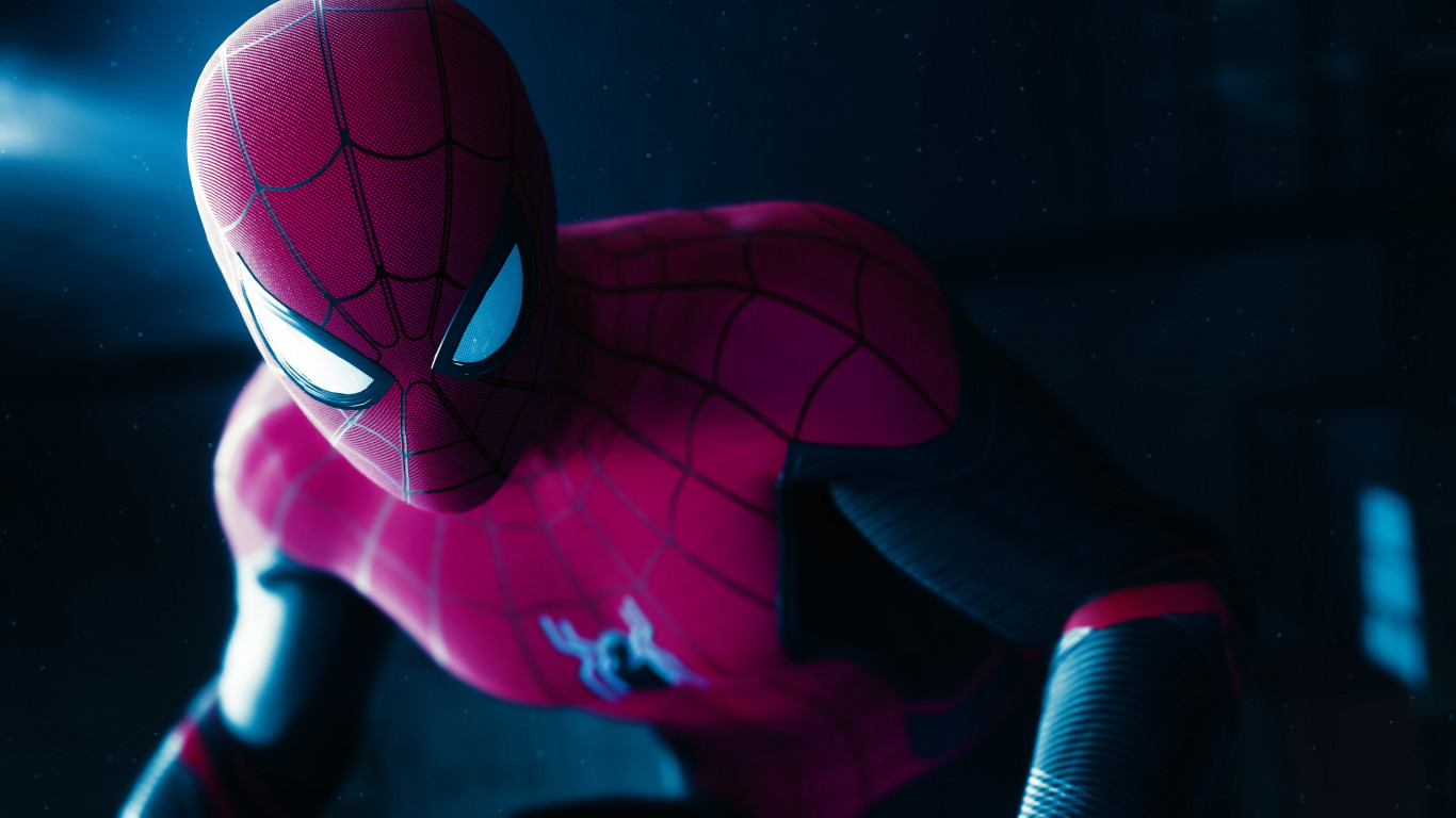 Download wallpaper: The Game: Spider man far from home 1366x768