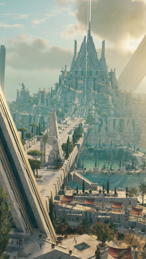 Assassin's Creed Odyssey Judgment of Atlantis wallpaper 480x854