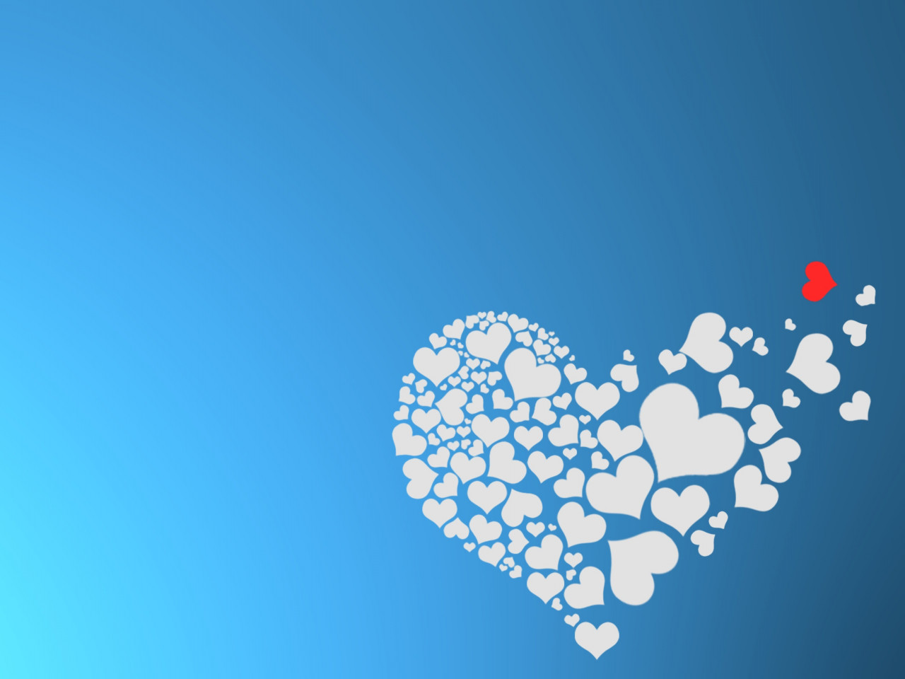 The hearts of love wallpaper 1280x960