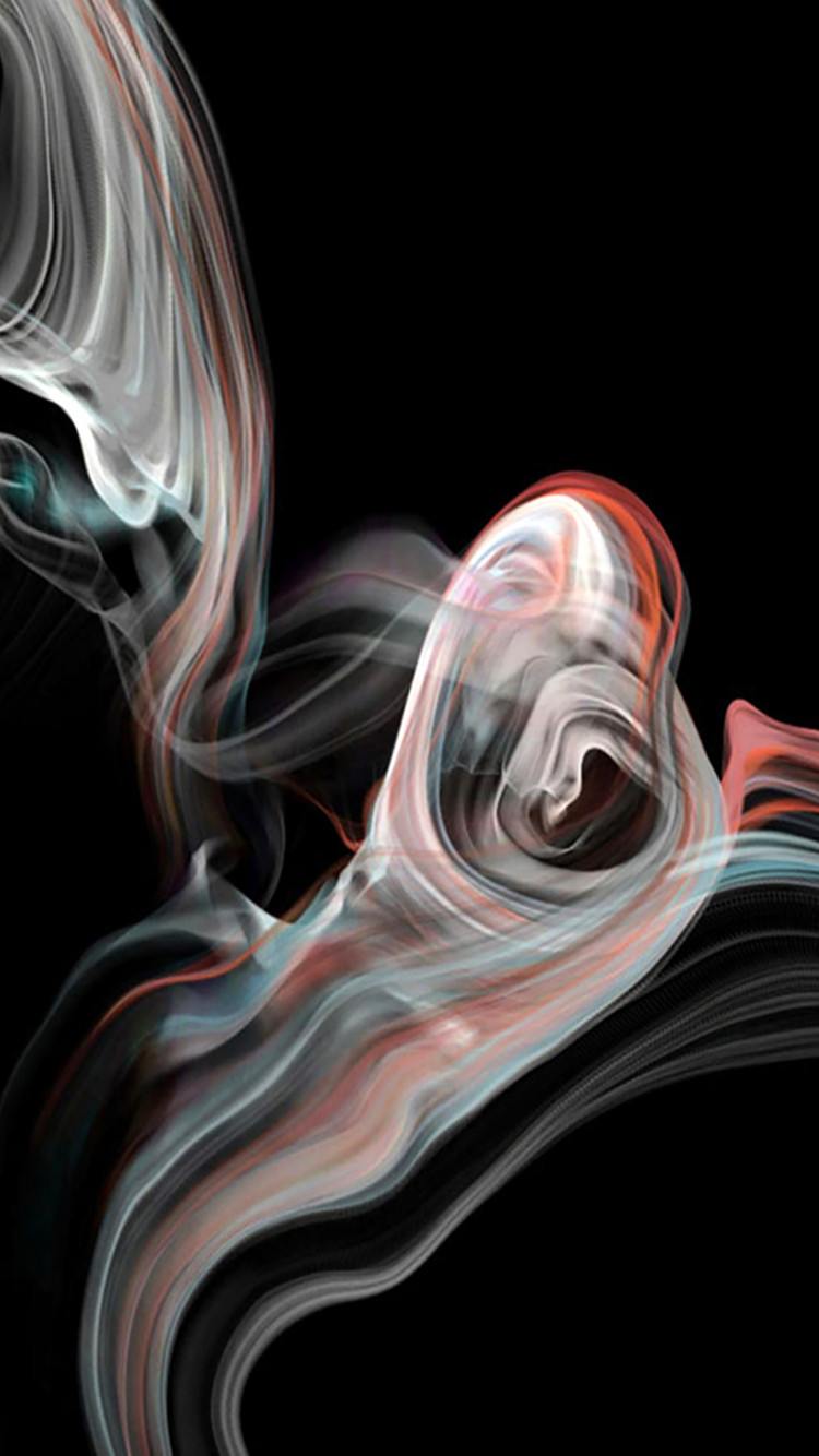 iMac smoke wallpaper 750x1334