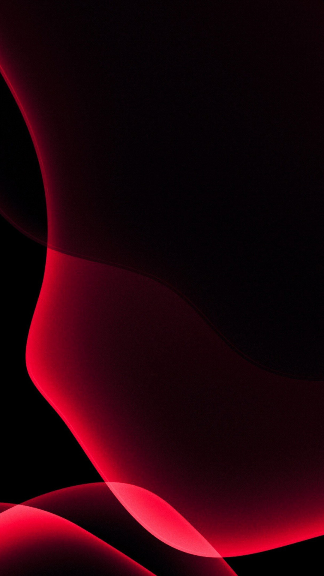 iOS 13 red abstract wallpaper 1080x1920