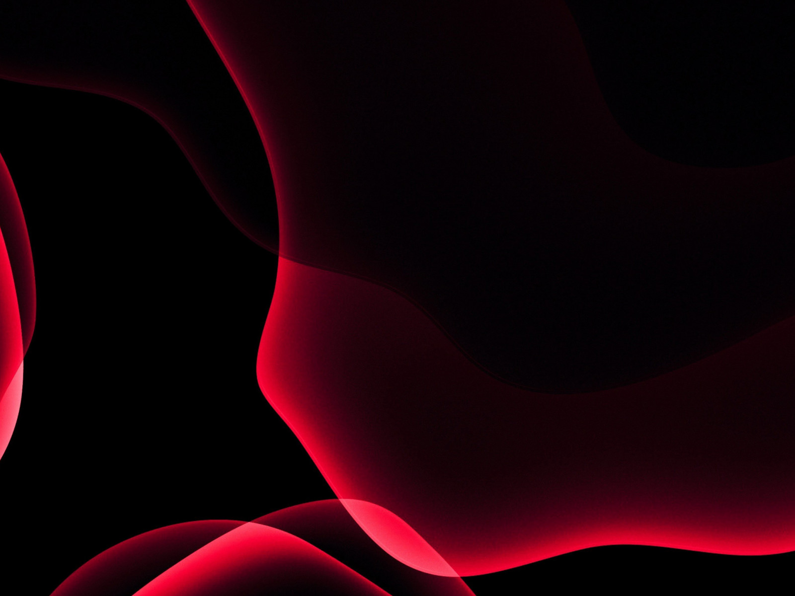iOS 13 red abstract wallpaper 1600x1200