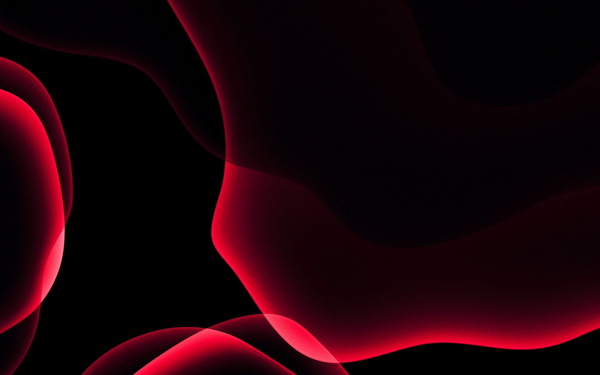 iOS 13 red abstract wallpaper 1920x1200