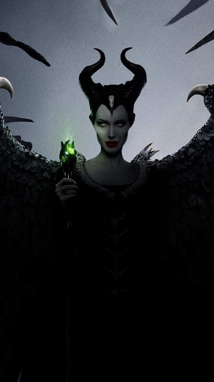 Maleficent: Mistress of Evil poster wallpaper 750x1334