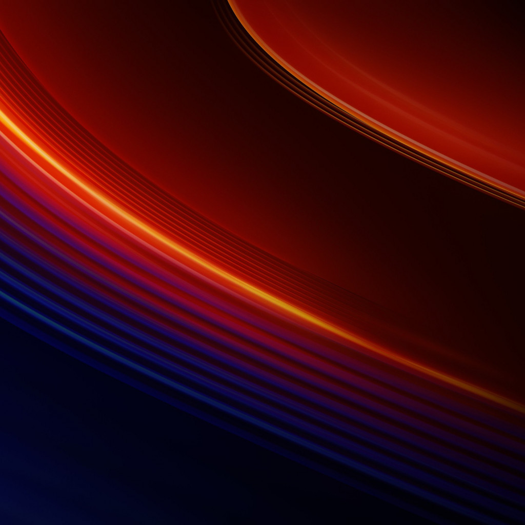 OnePlus 7T Pro warm lines wallpaper 1024x1024