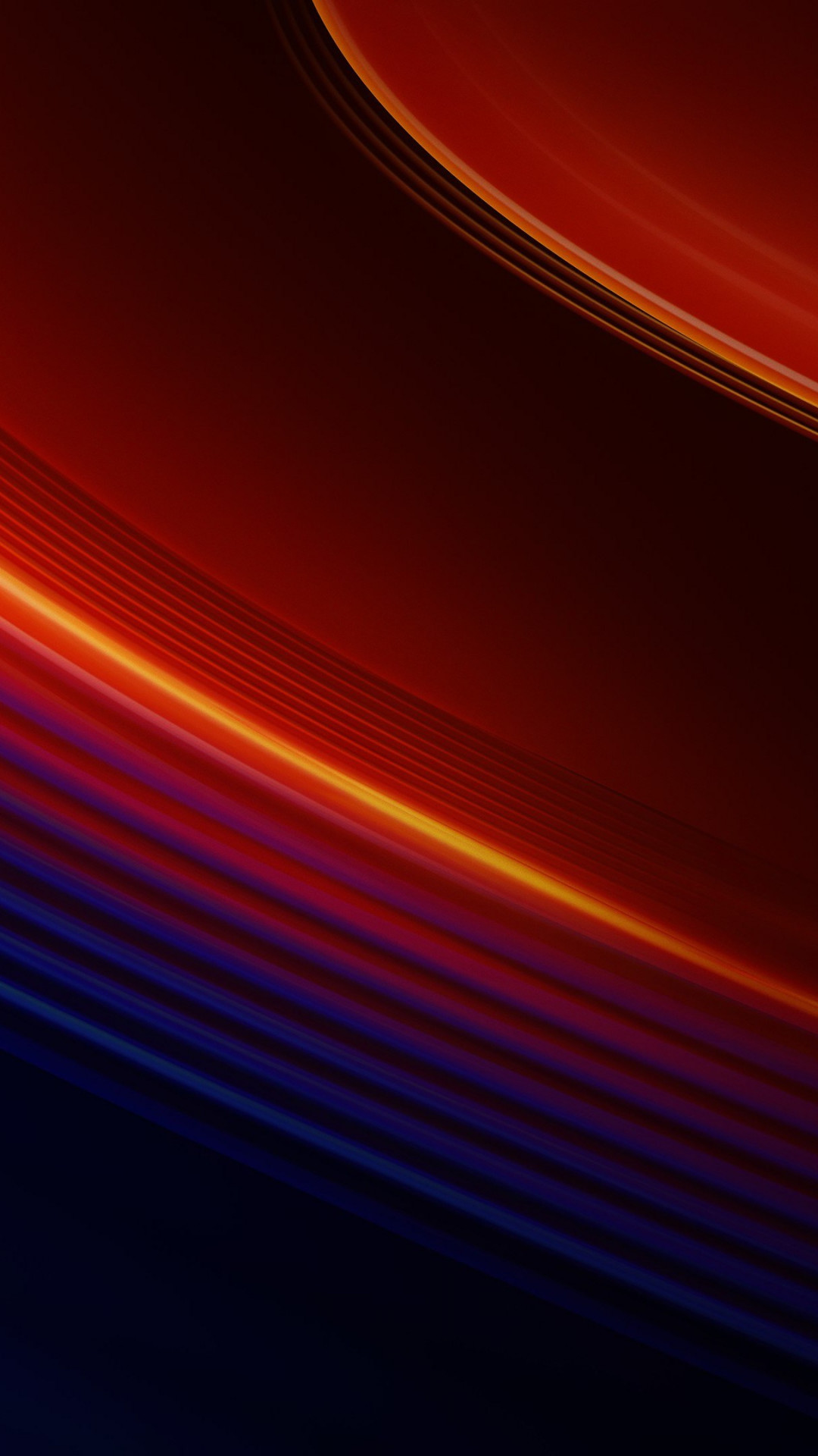 OnePlus 7T Pro warm lines wallpaper 1080x1920