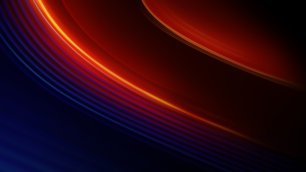 OnePlus 7T Pro warm lines wallpaper 1280x720