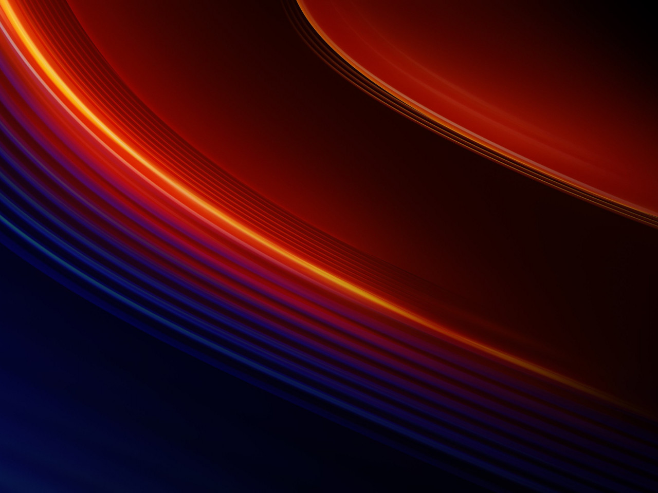 OnePlus 7T Pro warm lines wallpaper 1280x960