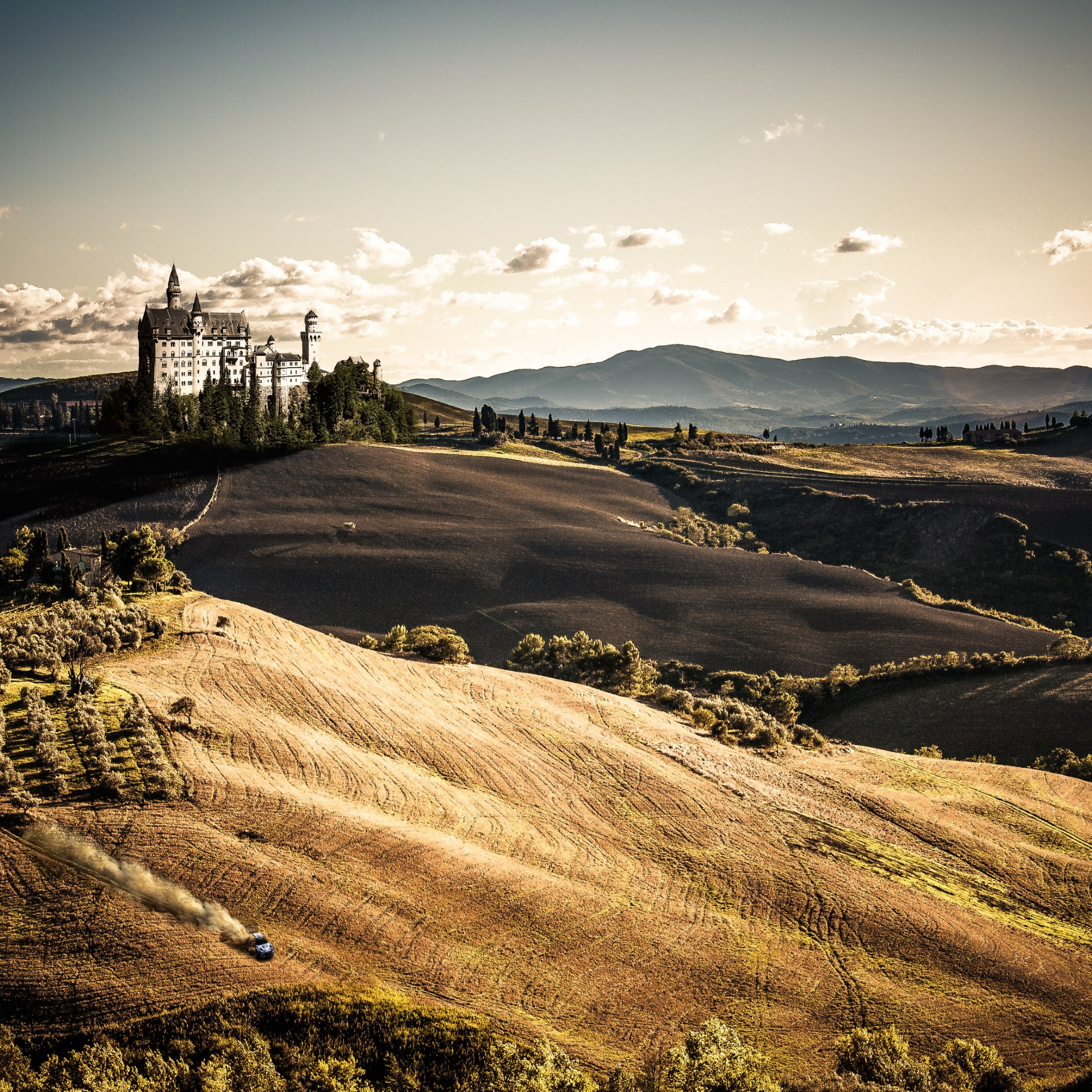 Toscana, Italy. Wonderful landscape wallpaper 2224x2224