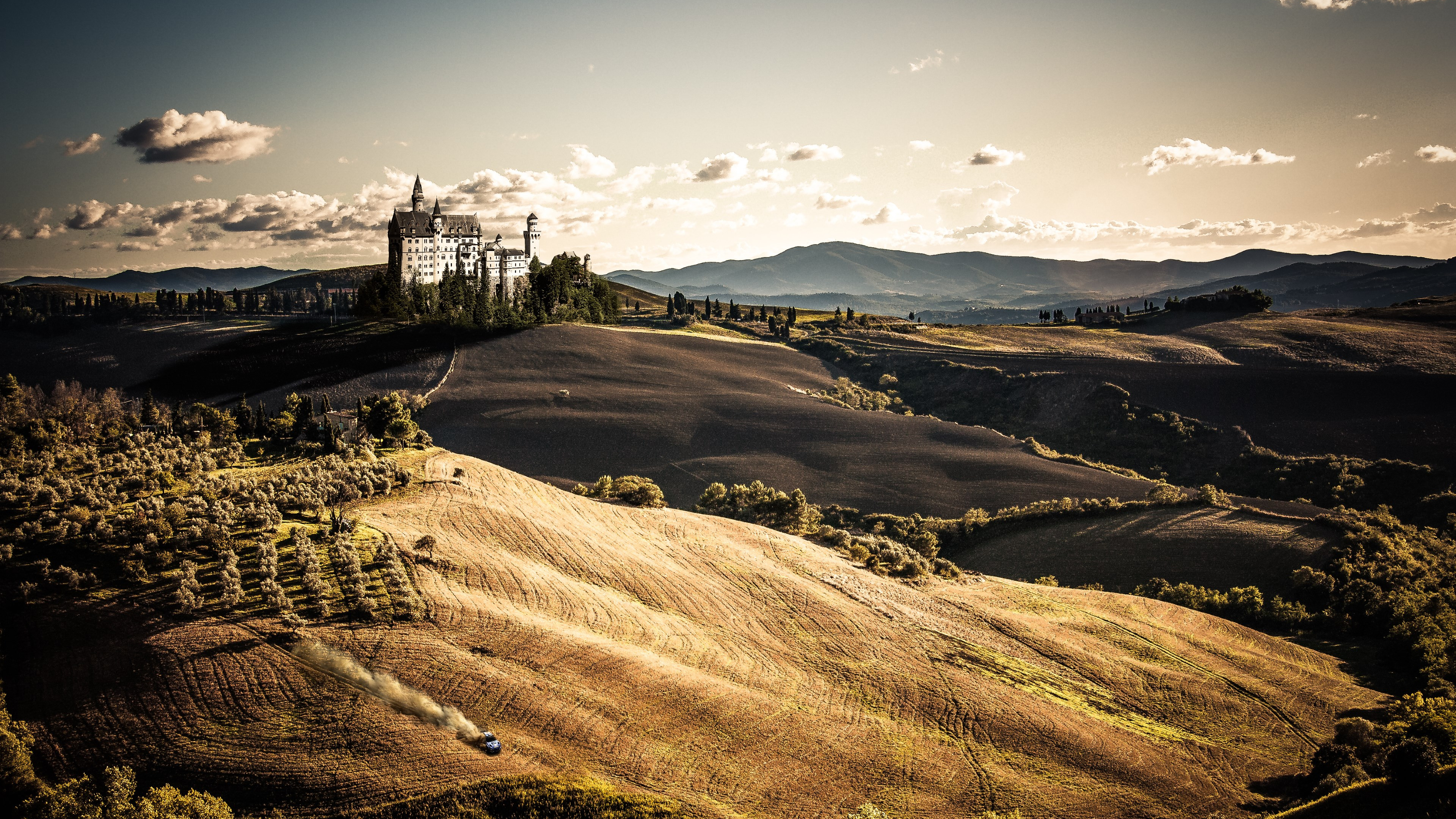 Toscana, Italy. Wonderful landscape wallpaper 3840x2160