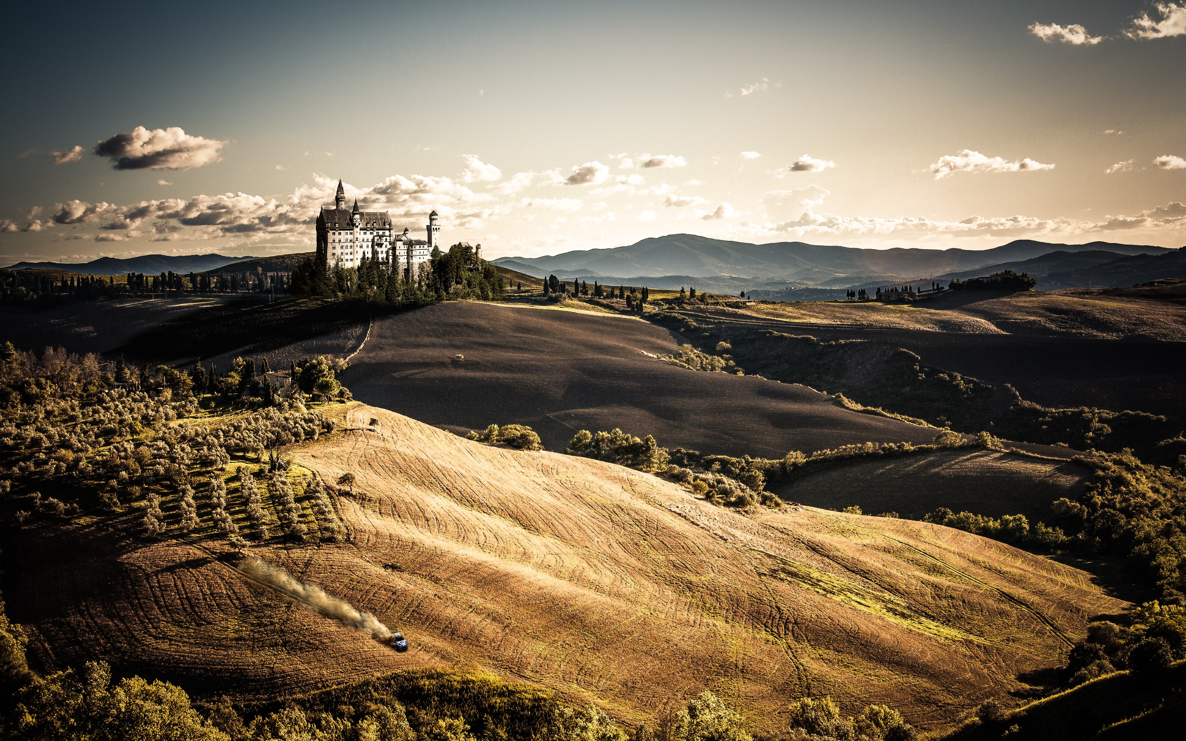 Toscana, Italy. Wonderful landscape wallpaper 3840x2400