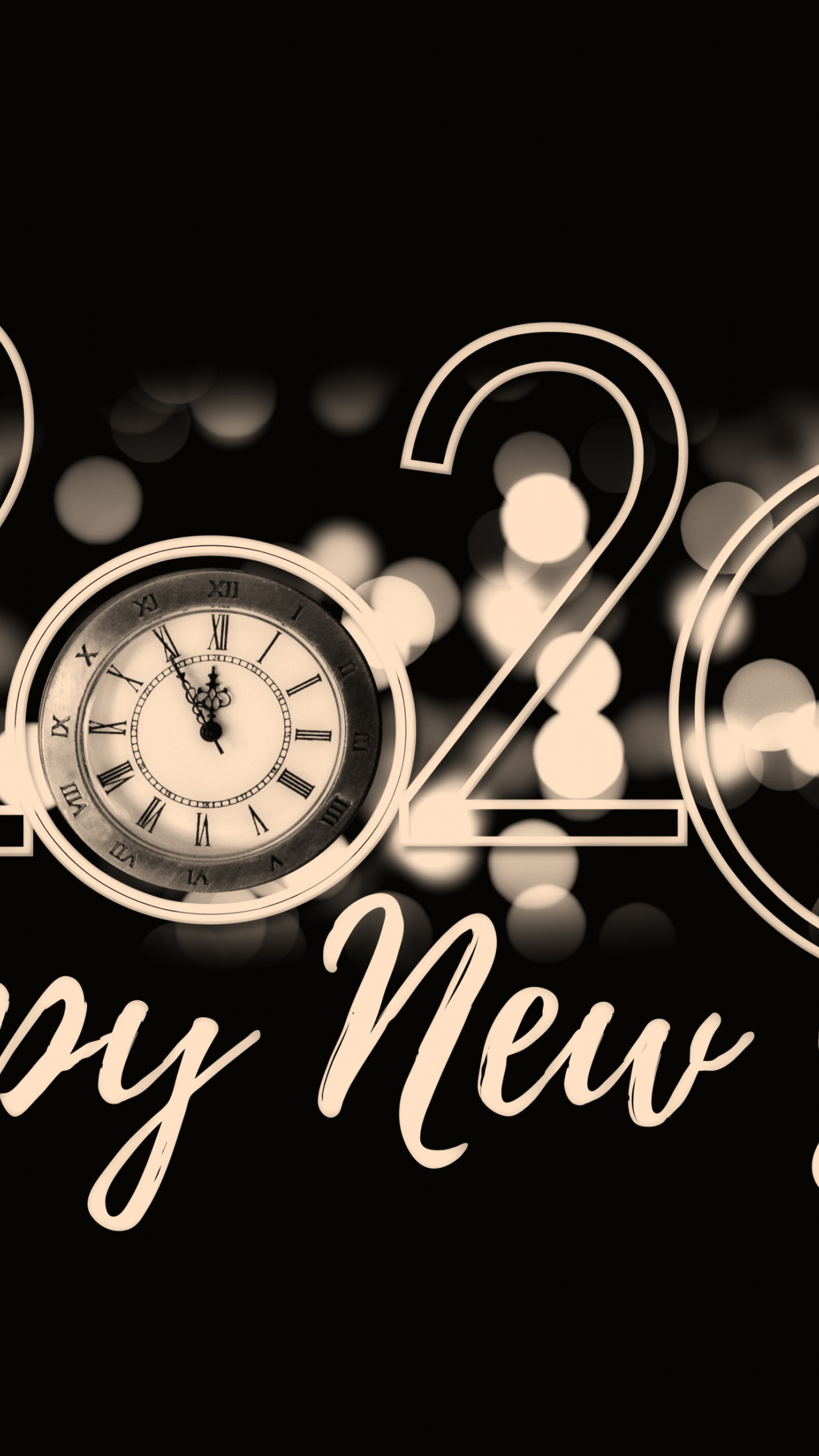 2020 Happy New Year wallpaper 1242x2208