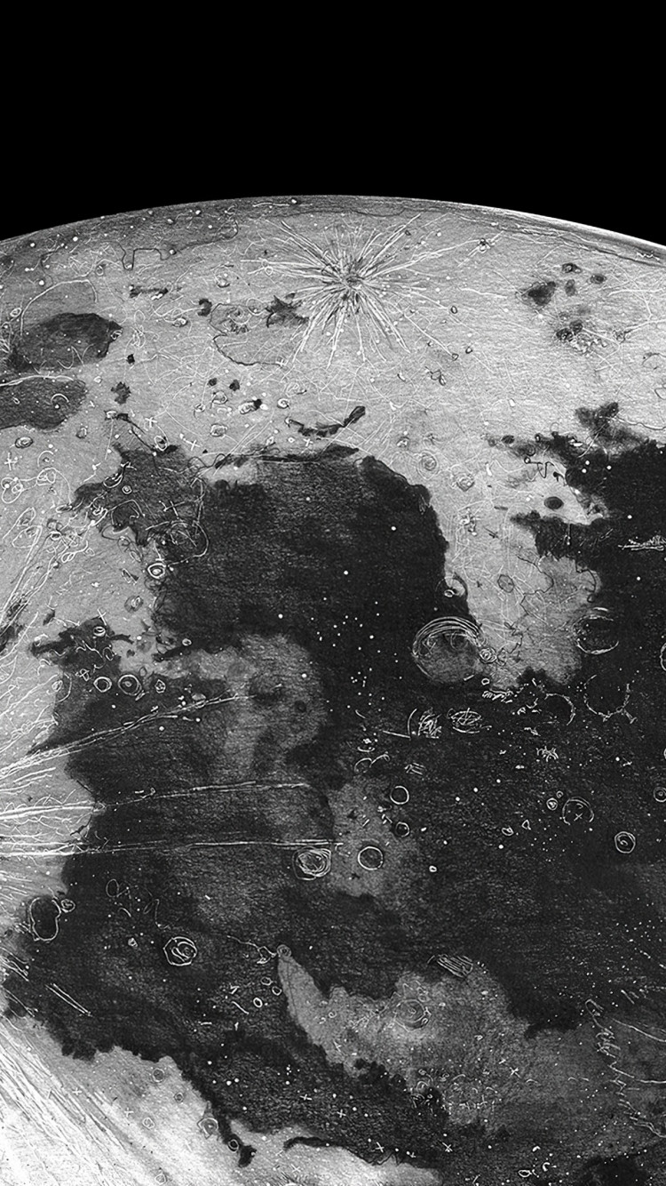 Moon surface wallpaper 750x1334