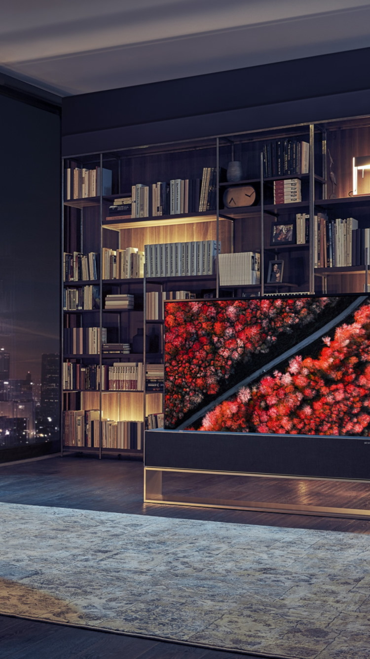 LG Signature OLED TV R wallpaper 750x1334