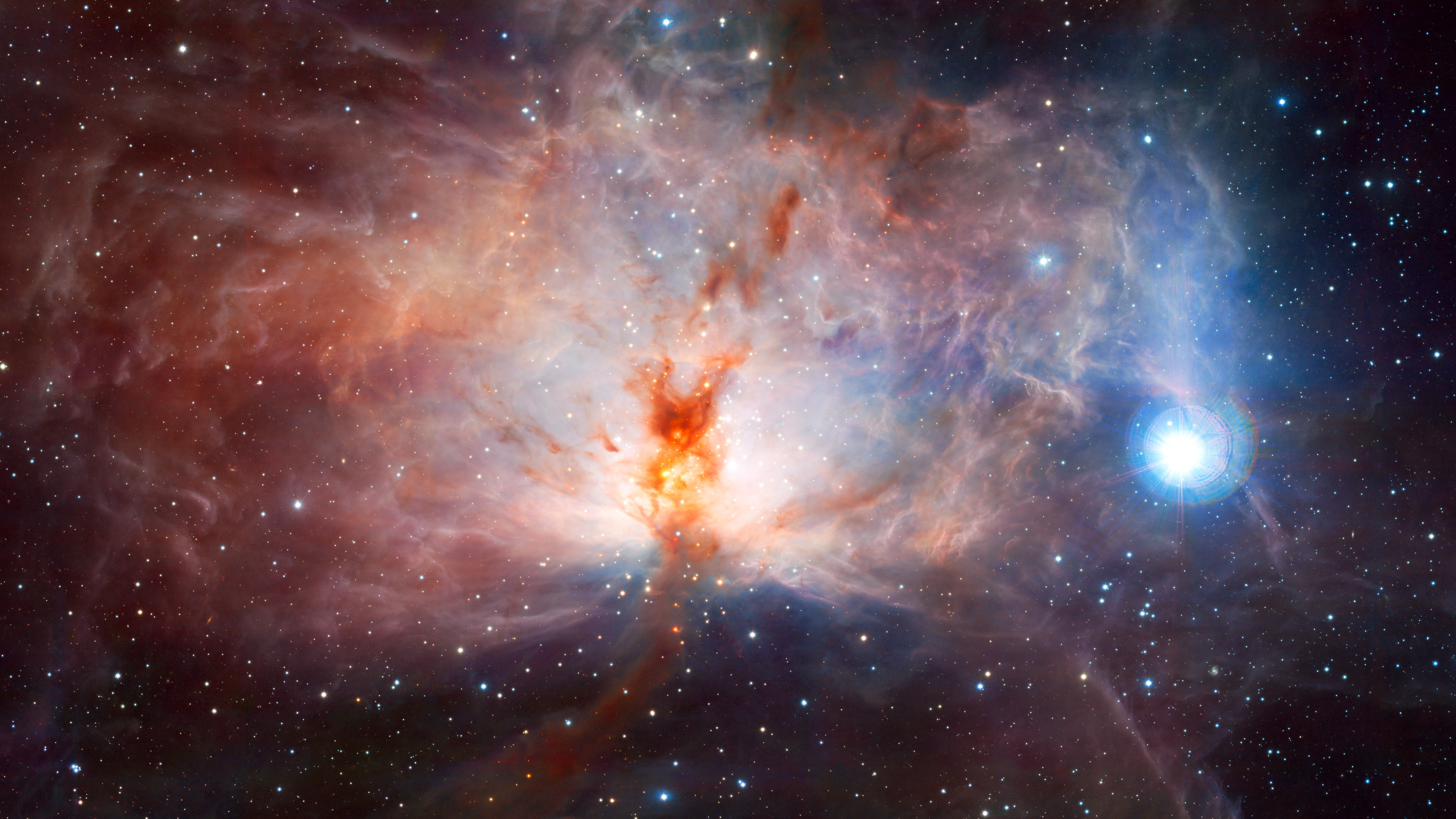 Flame Nebula, in the constellation of Orion wallpaper 3840x2160