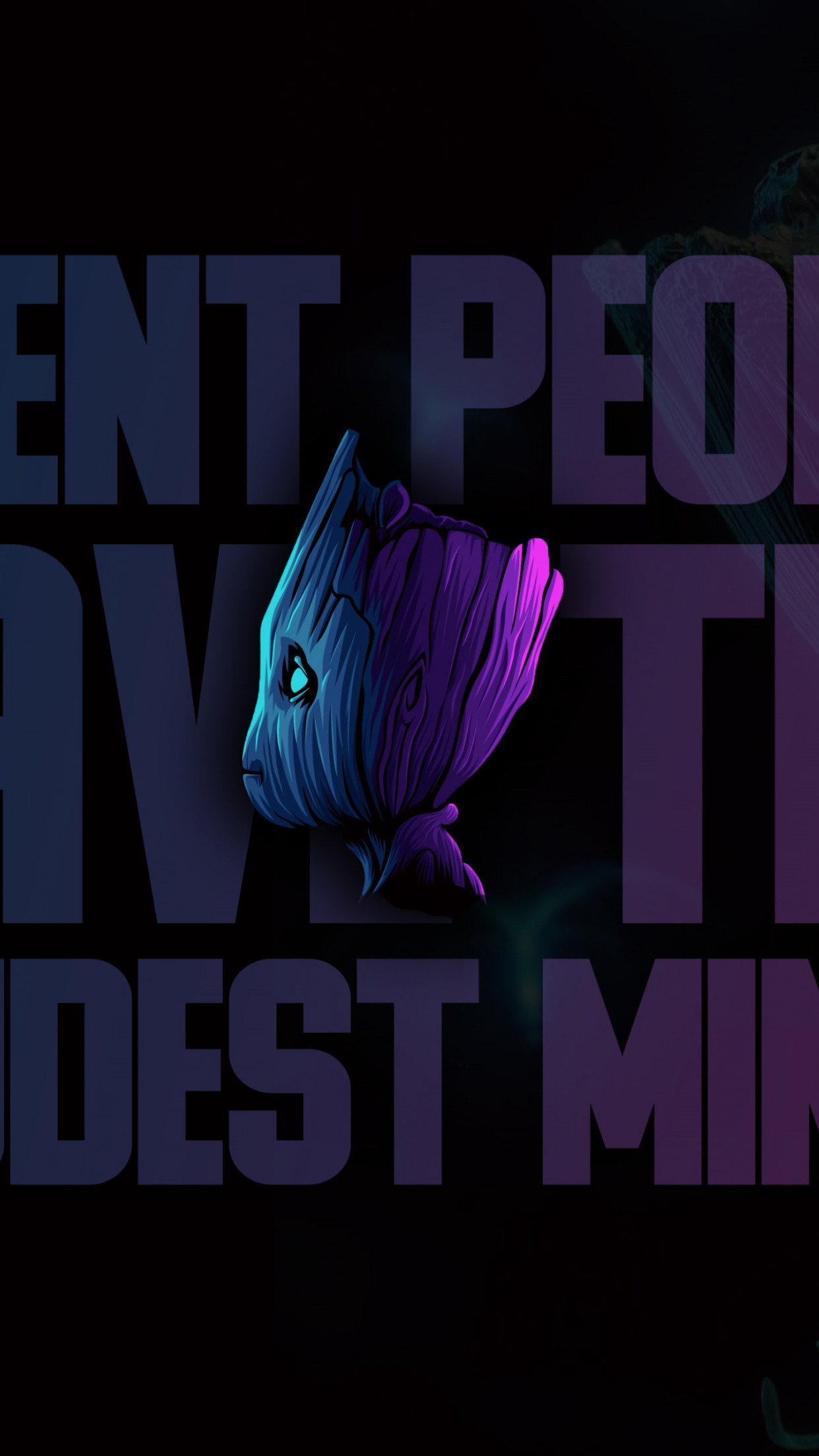 Groot artwork wallpaper 1242x2208