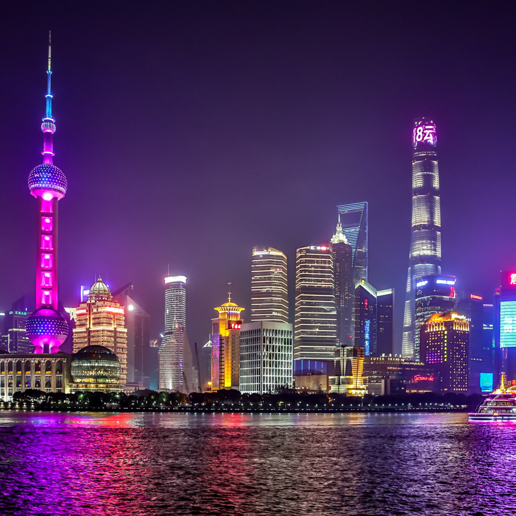 Shanghai iconic view wallpaper 1024x1024