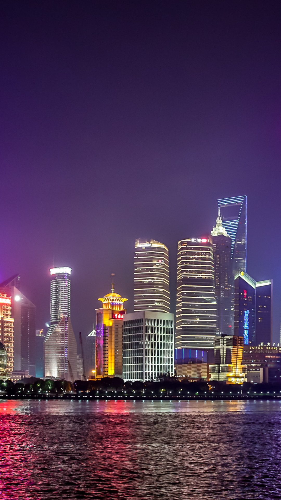 Shanghai iconic view wallpaper 1080x1920