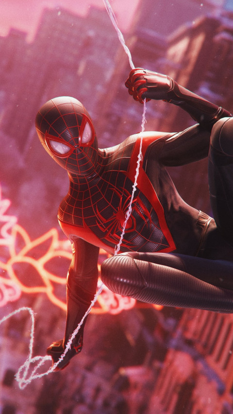Spider Man: Miles Morales wallpaper 480x854