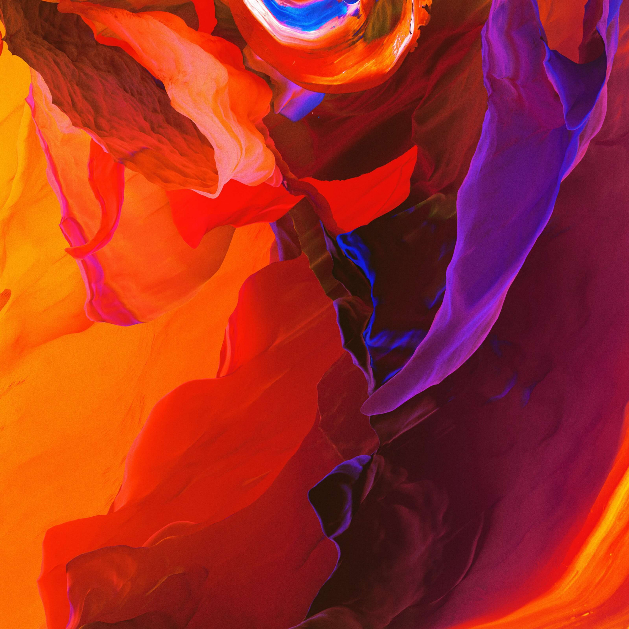 Red Orange Colorful Abstract wallpaper 2048x2048