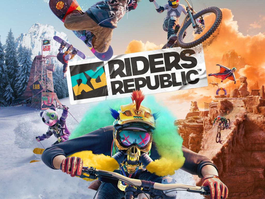 Riders Republic poster wallpaper 1024x768