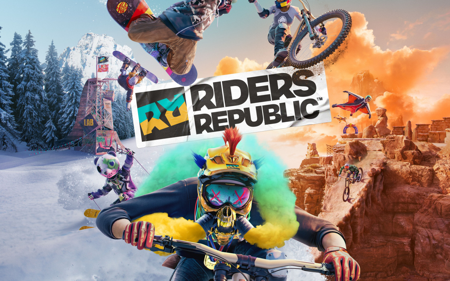 Riders Republic poster wallpaper 1440x900