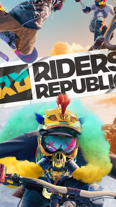 Riders Republic poster wallpaper 480x854