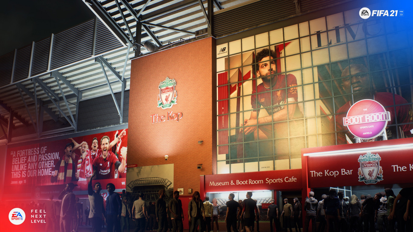 FIFA 21 Liverpool Stadium wallpaper 1366x768