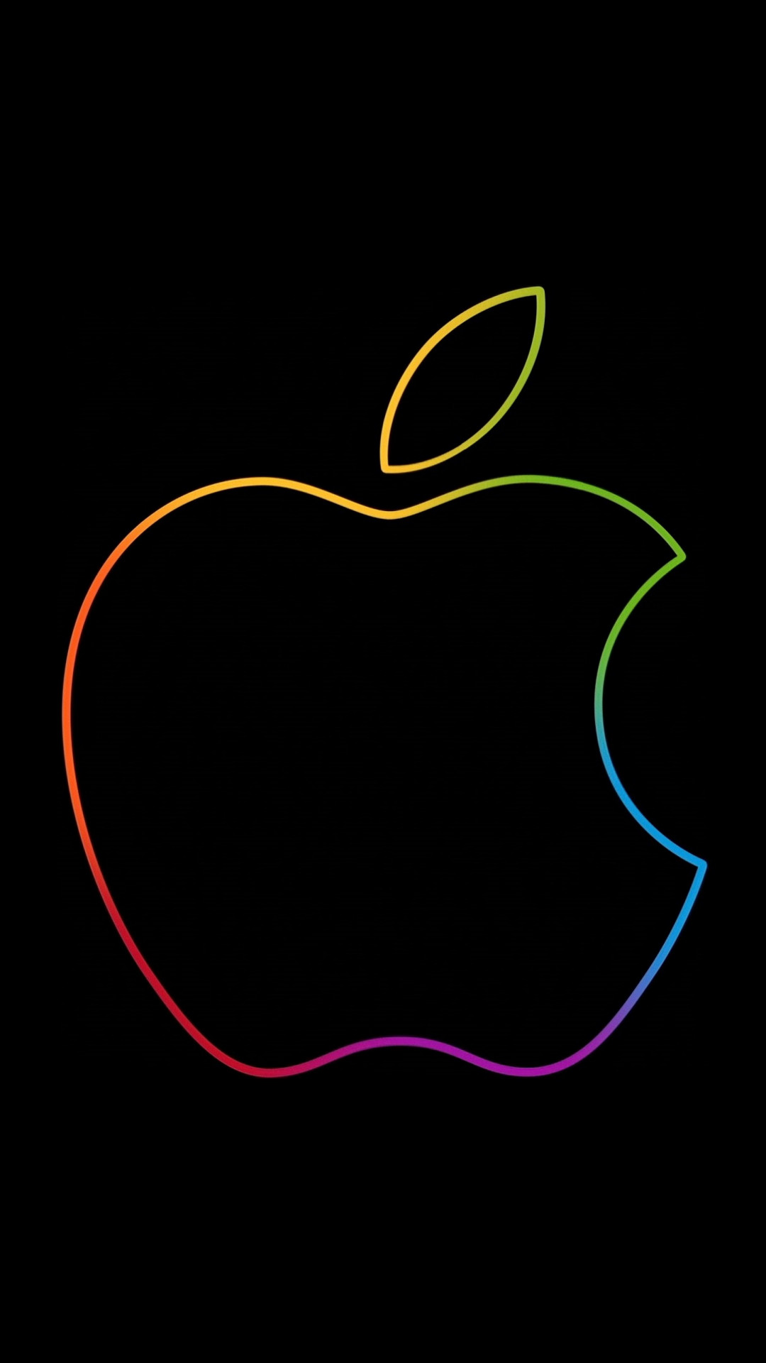 The famous Apple logo wallpaper 1080x1920
