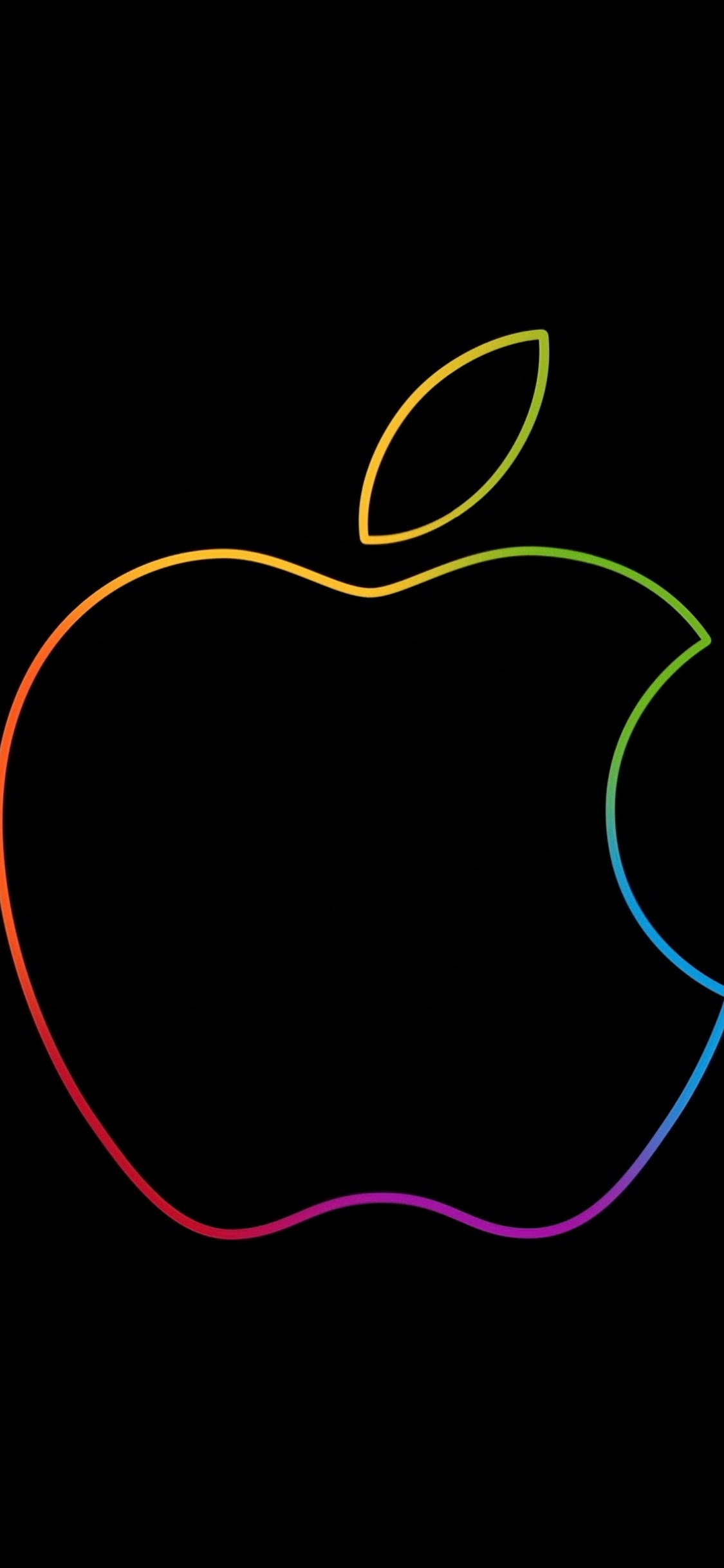 The famous Apple logo wallpaper 1125x2436