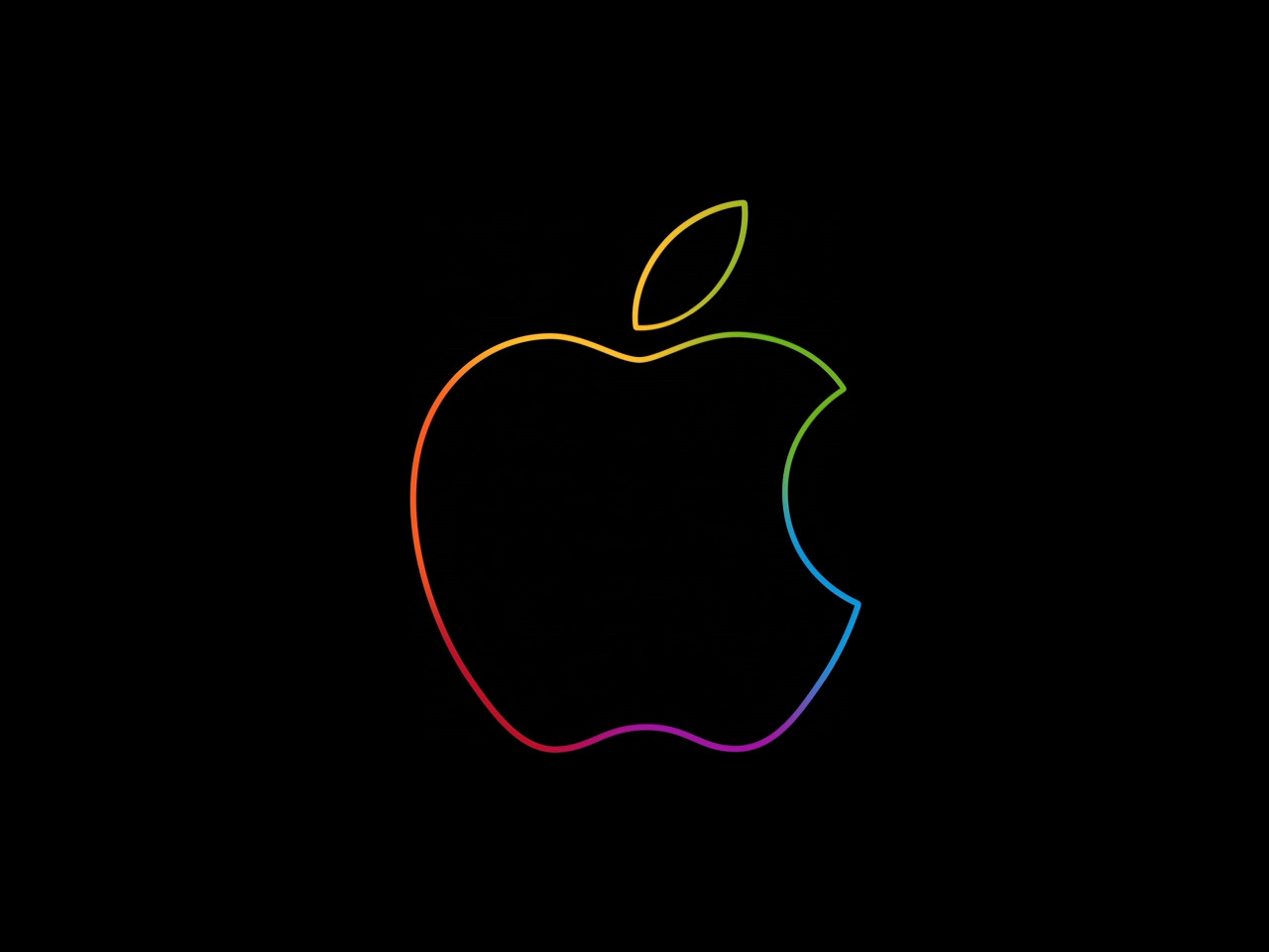 The famous Apple logo wallpaper 1280x960