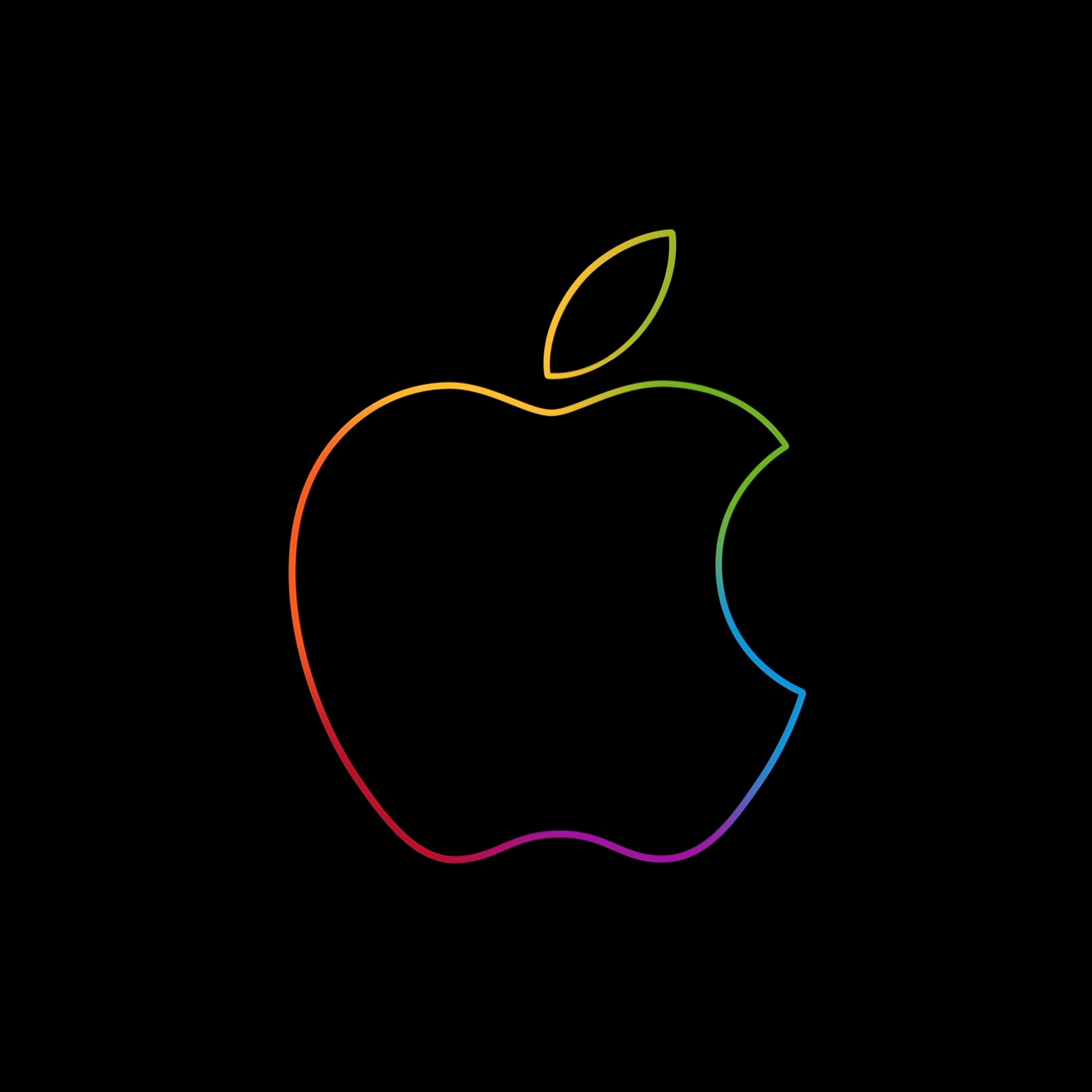 The famous Apple logo wallpaper 2224x2224