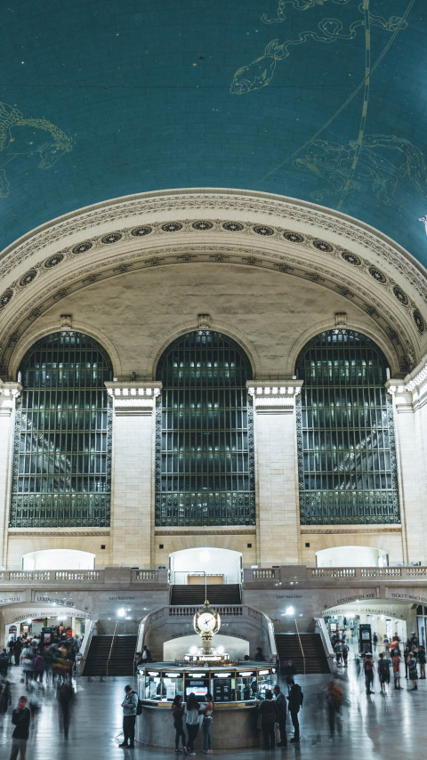 Grand Central Railway Station, New York wallpaper 480x854