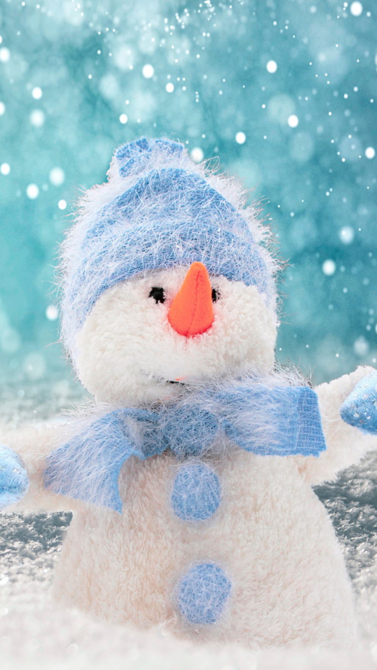 Snowman wallpaper 750x1334