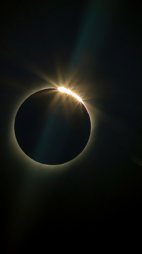 Sun eclipse wallpaper 480x854